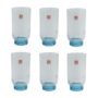 JG 6 COPOS ALTOS 430ML FLORIAN BLUE